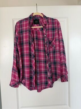 Rails Pink Plaid Button-Down Shirt